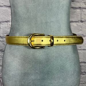 Vintage 80's Capezio Glam Gold Leather Belt